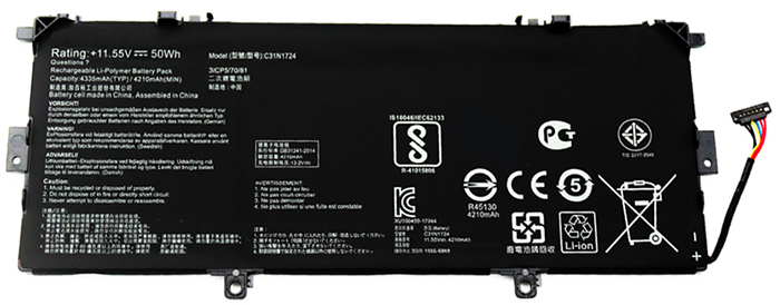Kompatibel Bærbar PC batteri til ASUS ZenBook-13-UX331UN Kompatibel Bærbar PC batteri ASUS til ZenBook-13-UX331UN
