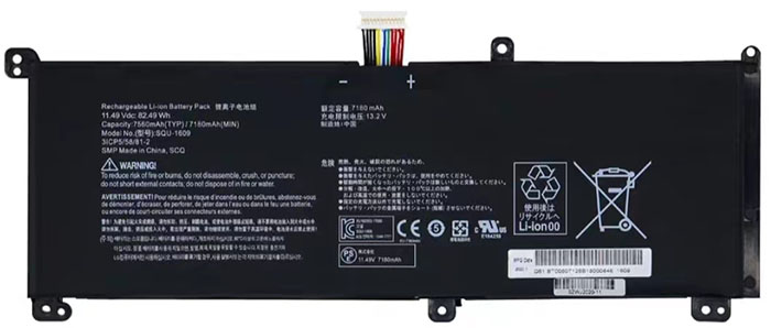 Kompatibel Bærbar PC batteri til HASEE 15G870-XA70K Kompatibel Bærbar PC batteri HASEE til 15G870-XA70K