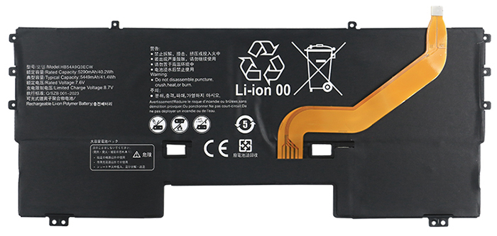 Kompatibel Bærbar PC batteri HUAWEI  til MateBook-X-WT-W19 