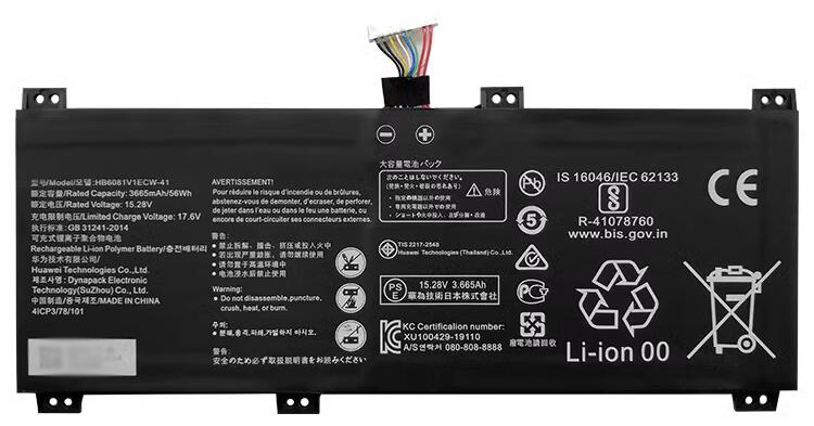 Kompatibel Bærbar PC batteri til HONOR MagicBook-Pro-HLYL-WFP9 Kompatibel Bærbar PC batteri HONOR til MagicBook-Pro-HLYL-WFP9