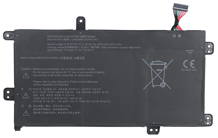 Kompatibel Bærbar PC batteri LG  til LBX822BM 