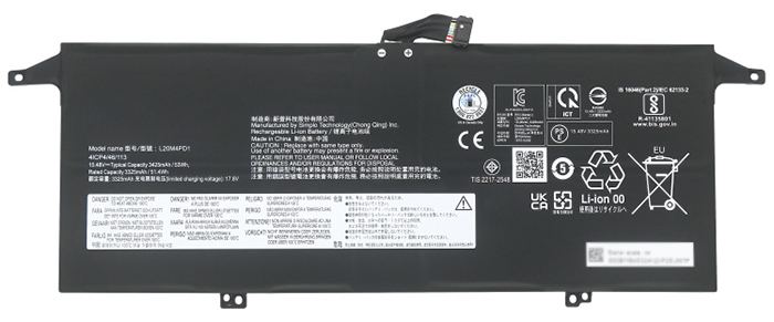 Kompatibel Bærbar PC batteri til LENOVO ThinkBook-Plus-G2-ITG-20WH000EKR Kompatibel Bærbar PC batteri LENOVO til ThinkBook-Plus-G2-ITG-20WH000EKR