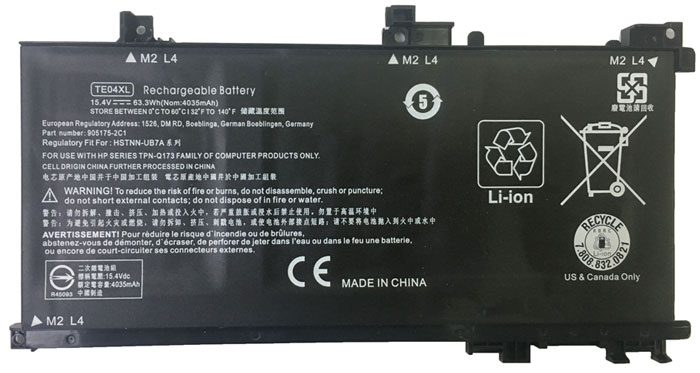 Kompatibel Bærbar PC batteri til hp Omen-15-ax215TX Kompatibel Bærbar PC batteri hp til Omen-15-ax215TX