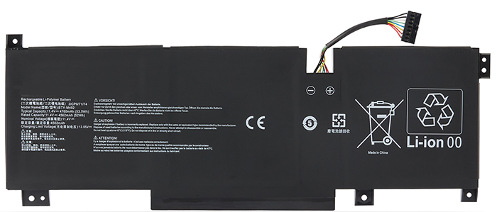 Kompatibel Bærbar PC batteri til MSI Pulse-GL66-11UEK-068J Kompatibel Bærbar PC batteri MSI til Pulse-GL66-11UEK-068J