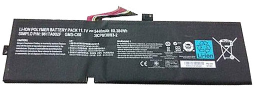 Kompatibel Bærbar PC batteri RAZER  til 961TA002F 