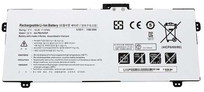 Kompatibel Bærbar PC batteri til SAMSUNG NP940Z5L Kompatibel Bærbar PC batteri SAMSUNG til NP940Z5L